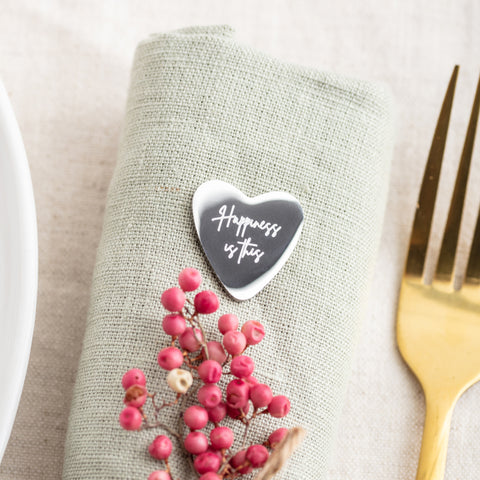 Place Settings & Glass Charms