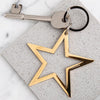 Star Keyring in Gold or Silver - MW Studio
