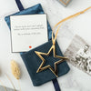 Personalised Star Decoration in Gold or Silver - MW Studio